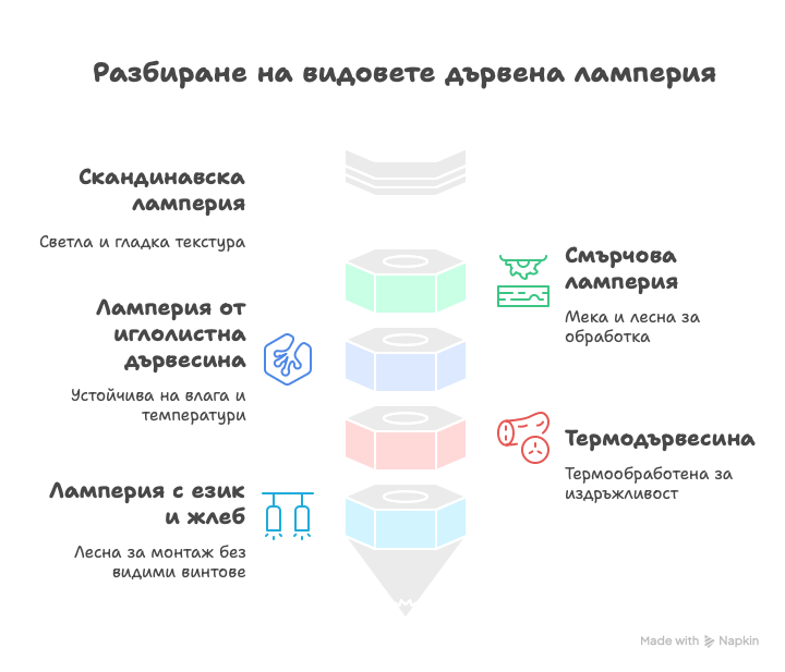 kakvi vidove darvena lamperia sashtestvuvat visual selection